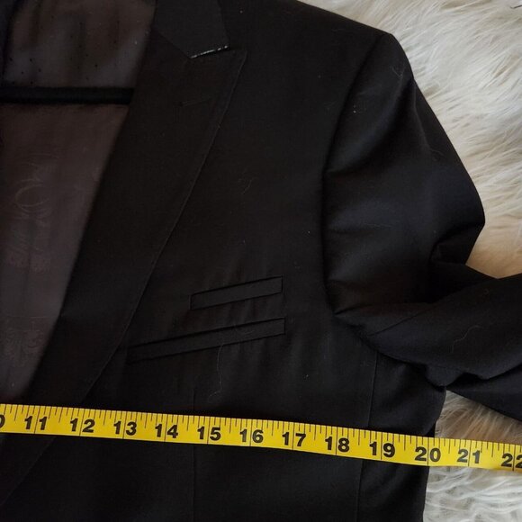English Laundry Mens Two Button Suit Jacket Sz 42R Black The Classic Collection - Picture 5 of 13
